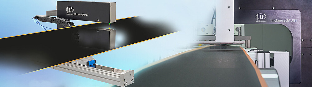 ストリップ材料のインライン厚さ測定