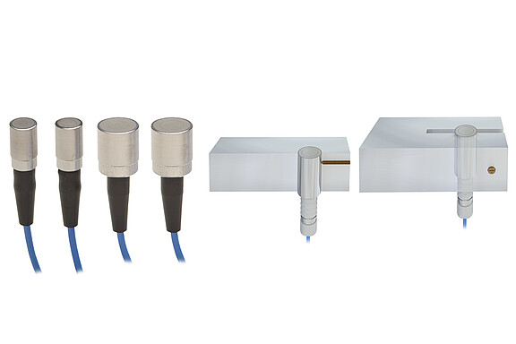 Cylindrical sensors with integrated cable