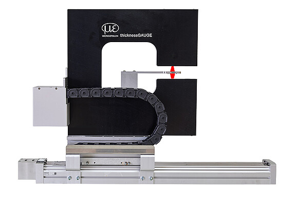 thicknessGAUGE 3Dによる厚み測定と3Dプロファイル測定の組み合わせ