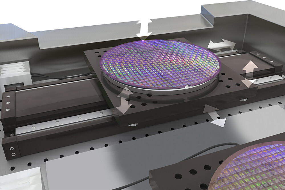 ウェーハステージのポジショニング