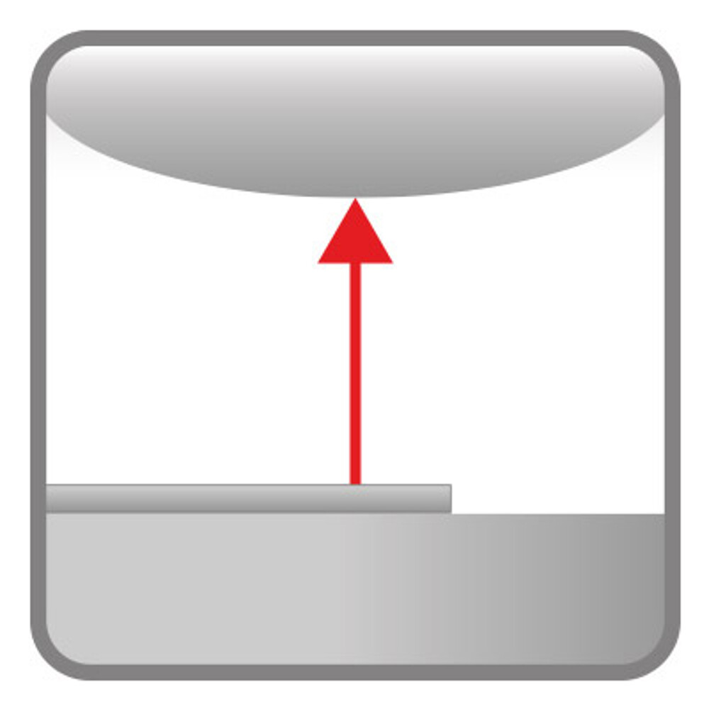 曲面における片側ギャップ測定