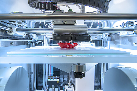 Druckkopfpositionierung in Lasertransferdruckern 