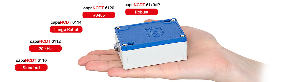 capaNCDTの多種多様な仕様