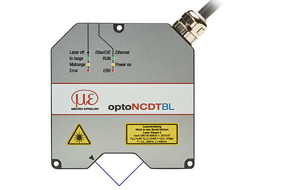 Highly dynamic laser sensor with blue laser - optoNCDT 2300BL 