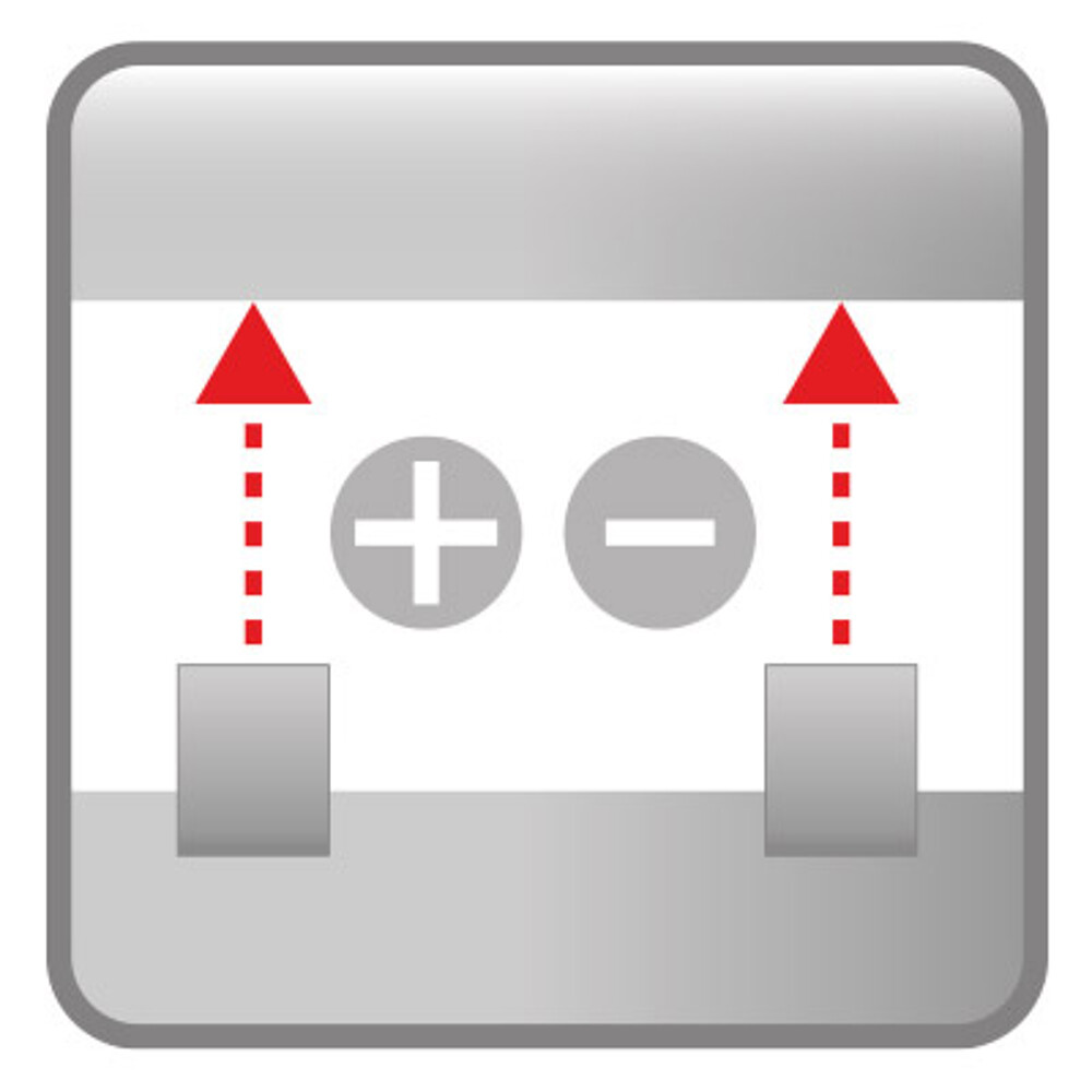 2つの片側測定センサーの信号計算
