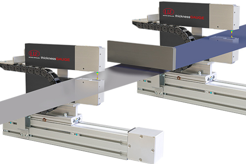 Coating thickness measurement two synchronized thickness measurements 